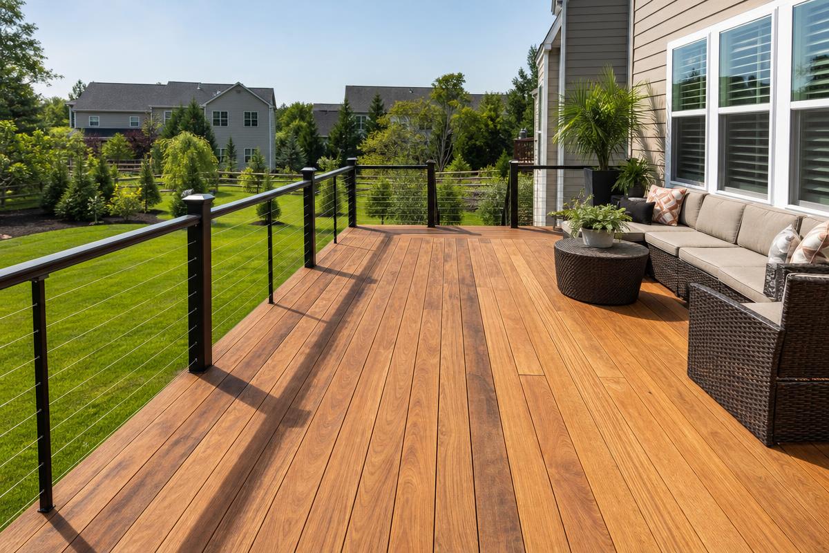 Custom cedar deck, Ashburn